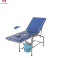 Blue Stainless Steel Hospital Delivery Exam Bed